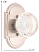 Palladian Plate Privacy Set - 2-3/8"