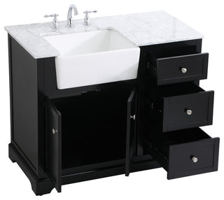 Home Living 22" Farmhouse Black-Light Bathroom Vanity