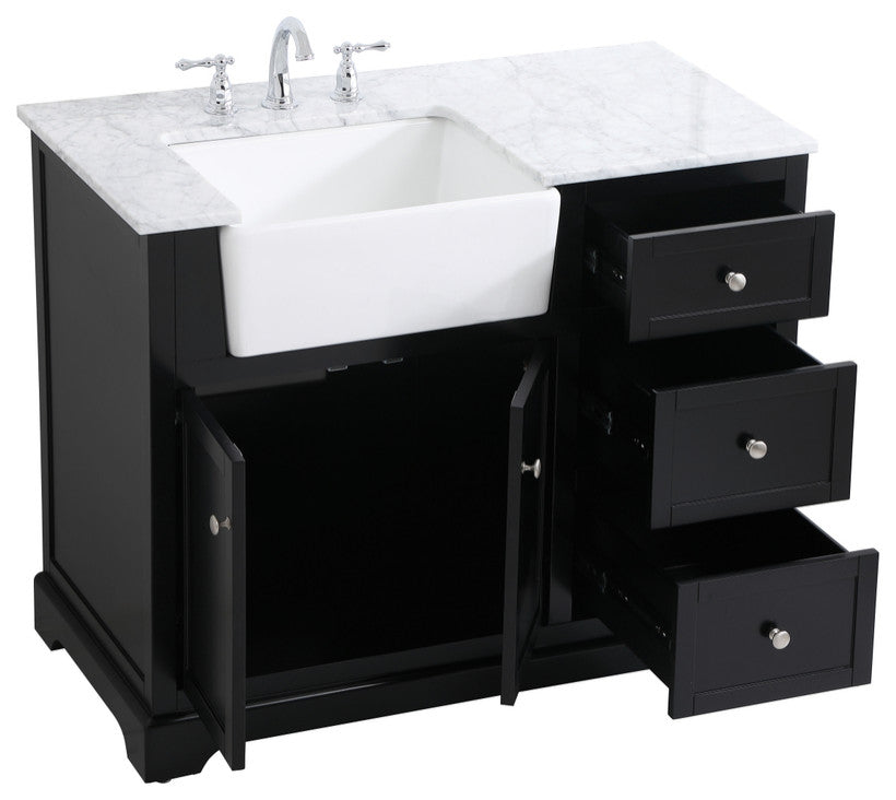 Home Living 22" Farmhouse Black-Light Bathroom Vanity