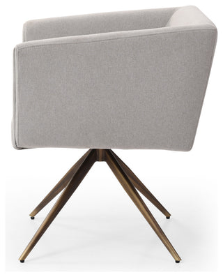 Modrest Riaglow Contemporary Light Grey Fabric Dining Chair