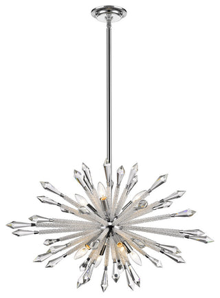Zlite 4002-8B 8-Light Chandelier, Clear