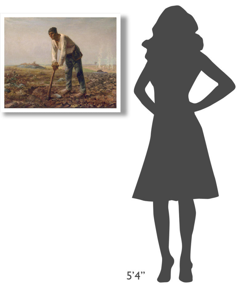 "Man with a Hoe" Digital Paper Print by Jean-Francois Millet, 30"x24"