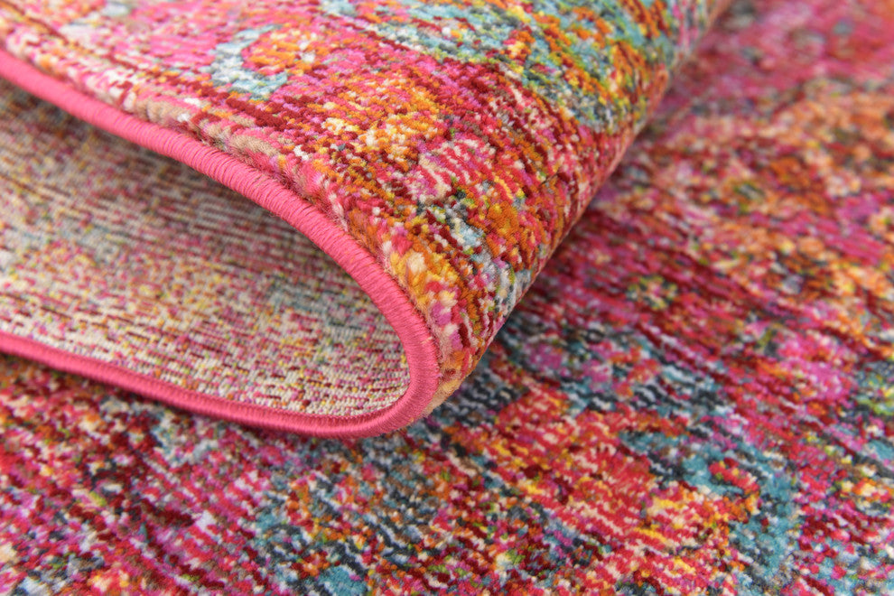 Unique Loom Red Baracoa Rumba 4'x6' Area Rug