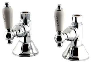 Kingston Brass Straight Stop Shut Off Valve, Polished Chrome