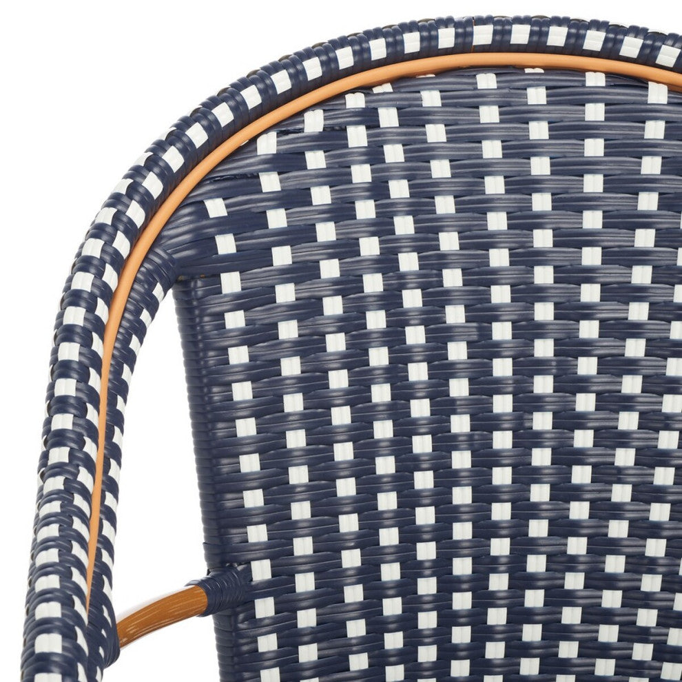 Safavieh Outdoor California Armchair, Navy/White