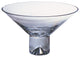 11" Clear Mouth Blown Crystal Round Pedestal Centerpiece Bowl