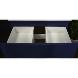Salt 20Dx30" Floating Bathroom Vanity, Navy With Acrylic Top