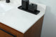 Sue 48" Single Bathroom Vanity, Teak, With Backsplash