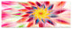 Pink Dancing Flower Petals, Floral Canvas Art Print, 83"x32", 7 Panels