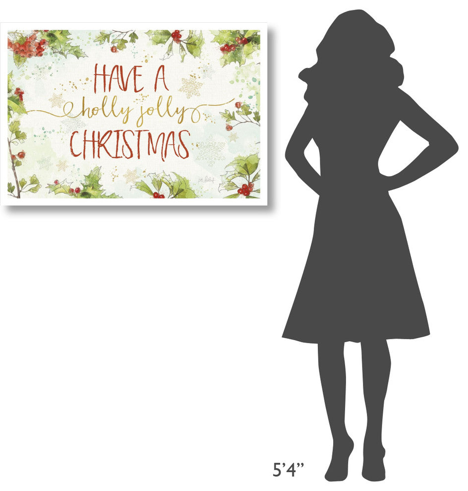 "Christmas Sentiments I" Digital Paper Print by Katie Pertiet, 38"x26"