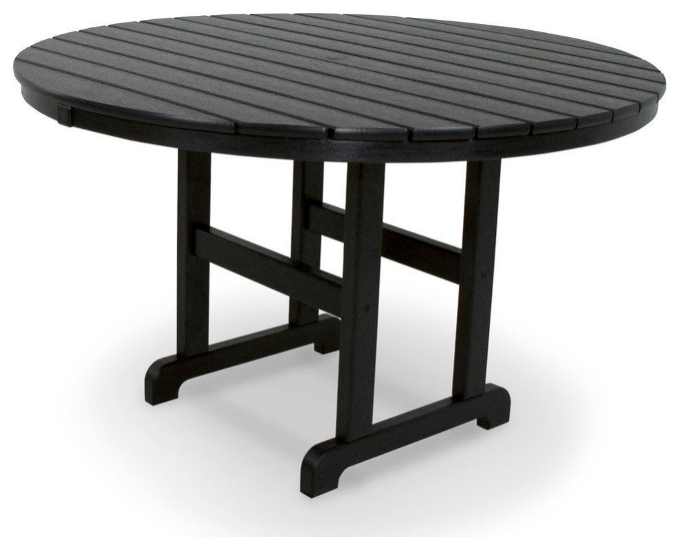 Ivy Terrace Classics Round 48" Dining Table, Black