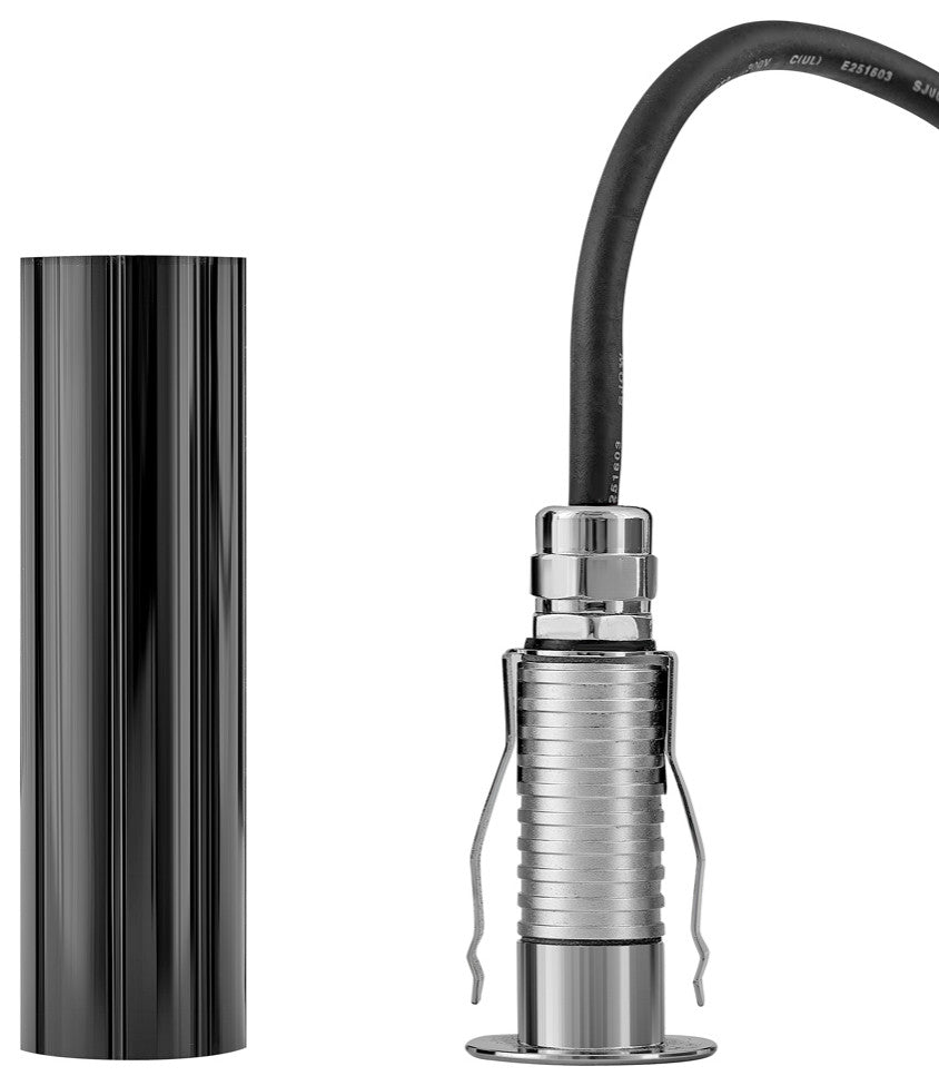 Dot Round LED Button Light, Stainless Steel