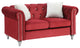 Raisa Loveseat, Burgundy