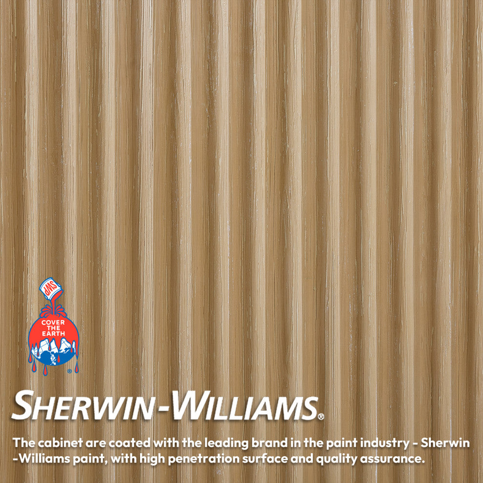 Vinnova Cadiz Bath Vanity, Composite Stone Top, Washed Ash Grey, 48", No Mirror