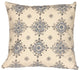 Pillow Decor - Medallion Handprint Lake 16X16 Throw Pillow