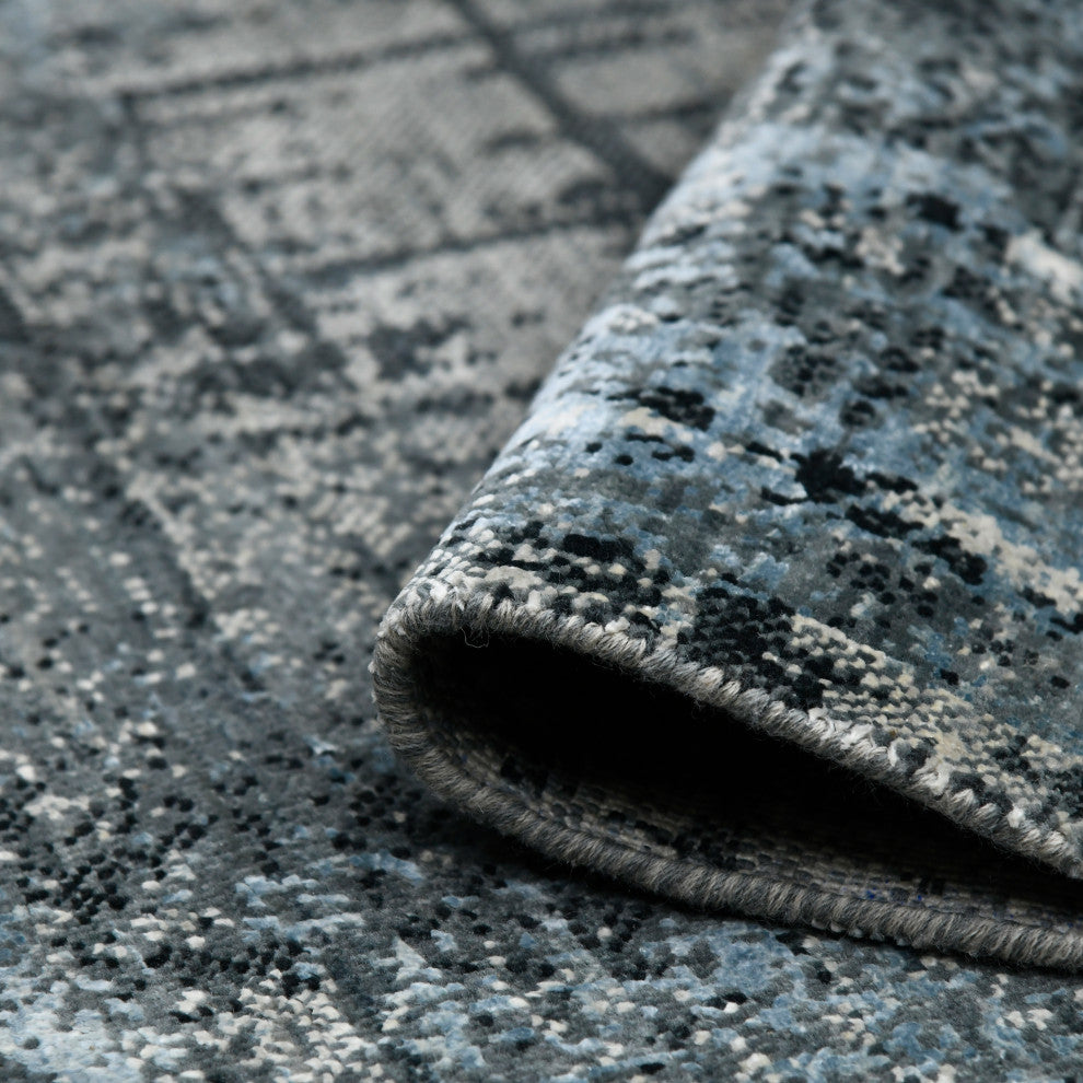 Dazzle Area Rug, Dark Blue, 2' x 3', Abstract