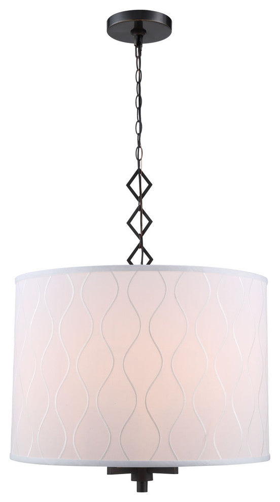 Elegant Lighting Meridian Collection Pendant, Bronze