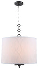 Elegant Lighting Meridian Collection Pendant, Bronze