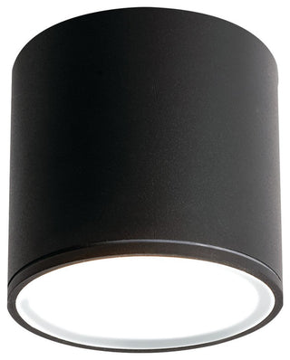 Everly 5" Outdoor LED Ceiling Light, Adjustable CCT, Black