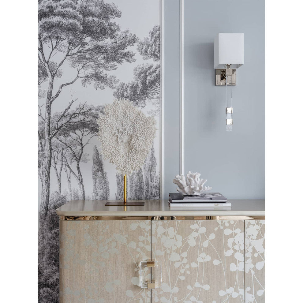 Metro Sconce, Polished Nickel