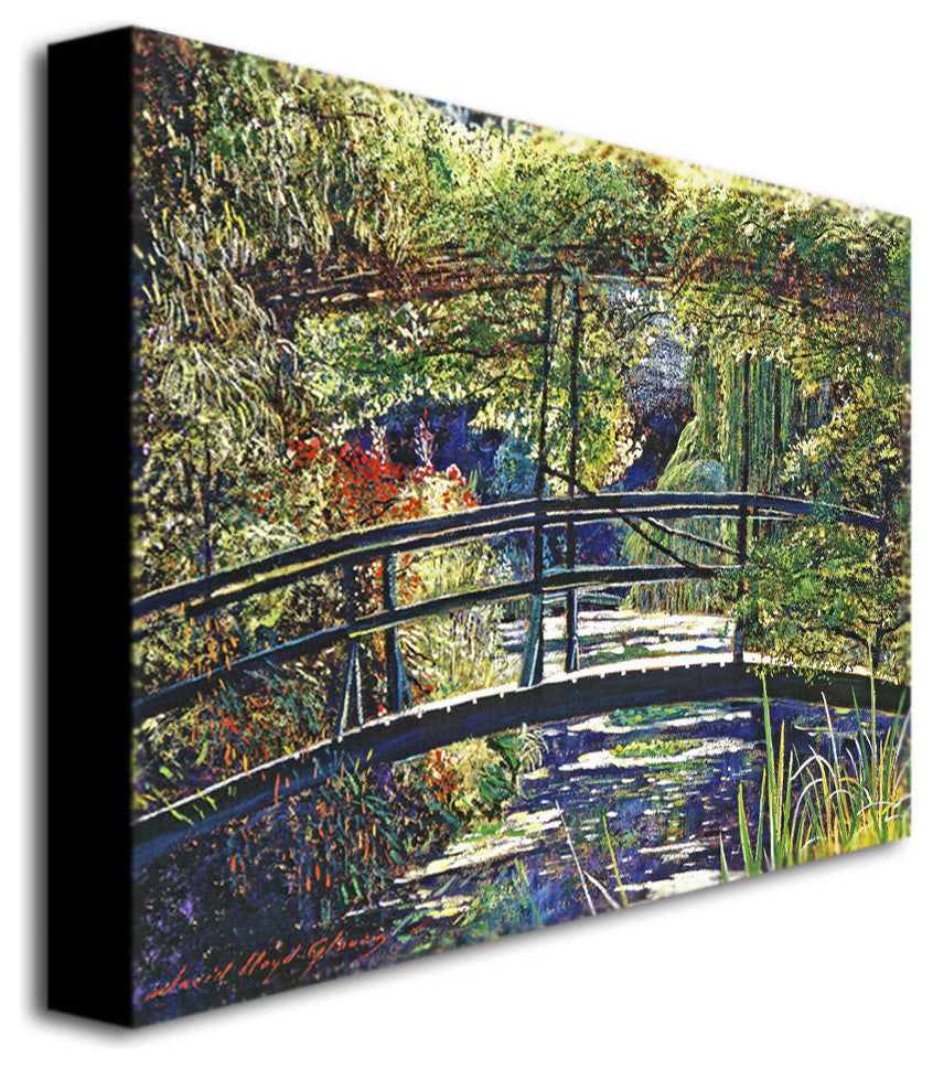 'Giverny Footbridge' Canvas Art by David Lloyd Glover