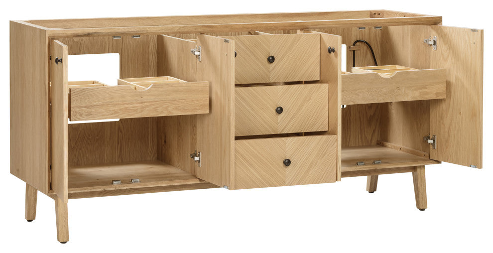 Adelle Vantiy Only Collection, Natural Oak, 72