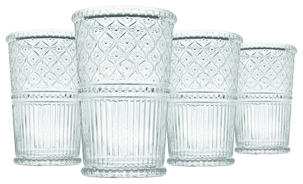 Claro Tumbler Glassware Set of 4 12oz