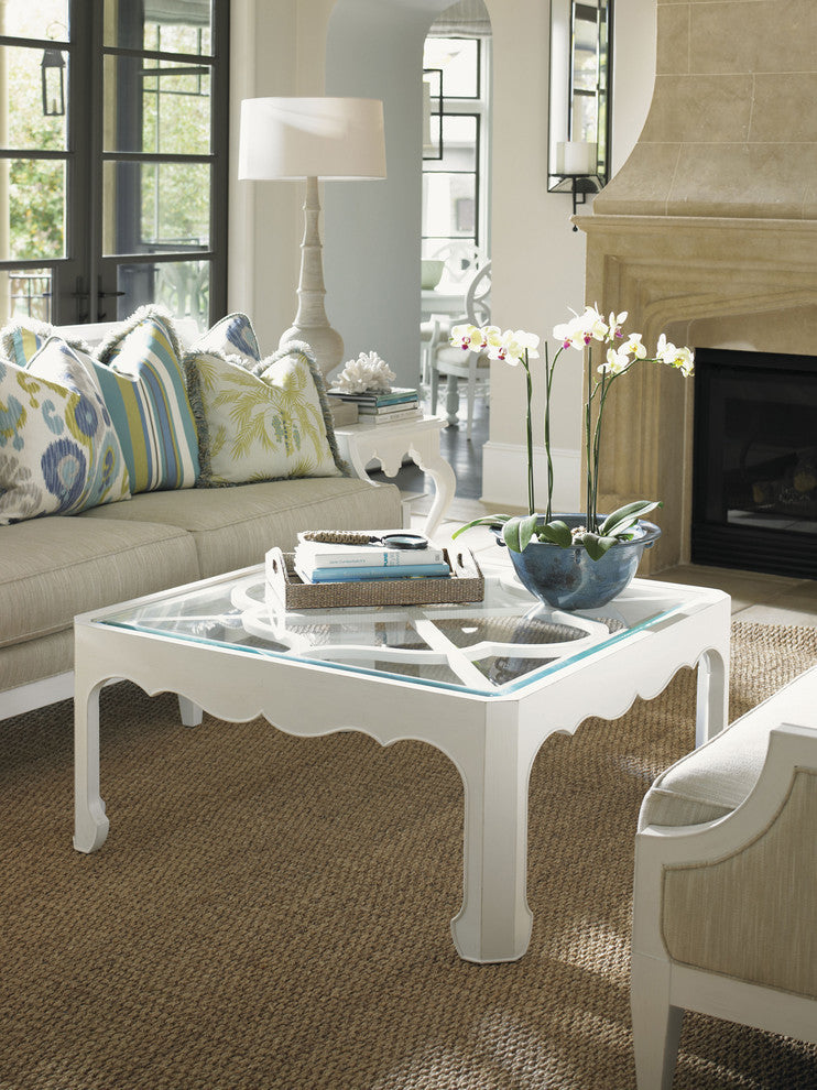 Cassava Cocktail Table With Glass Insert