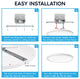 Luxrite 12" LED Flush Mount Ceiling Light 22W 5CCT 1600LM Dimmable