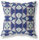 16" Indigo Pink Cosmic Circle Boho Suede Throw Pillow