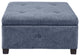 Madison Park Della Button Tufted Soft Close Storage Ottoman, Blue