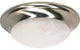 Nuvo 1-Light Incandescent Close-to-Ceiling Light Fixture, Brushed Nickel