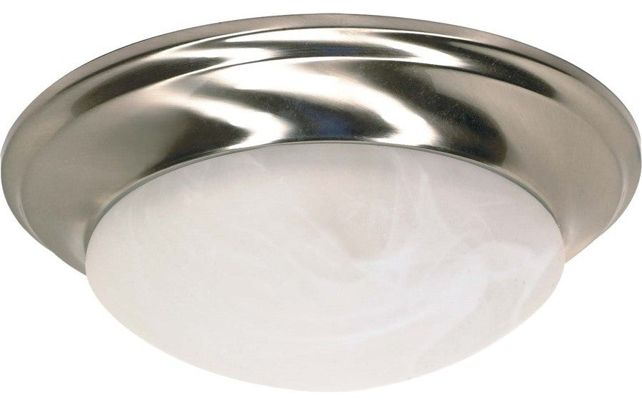 Nuvo 1-Light Incandescent Close-to-Ceiling Light Fixture, Brushed Nickel