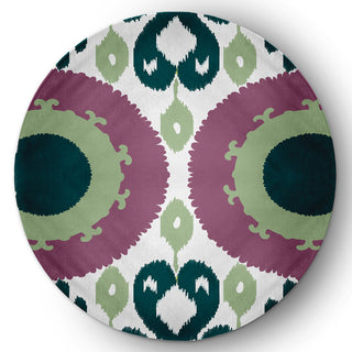 Boho Chenille Rug, Green, 5' Round