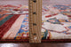 Geometric Super Kazak Hand Knotted Runner Rug 2' 7" X 9' 3" Q10216