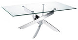 Modrest Pyrite Modern Glass Coffee Table