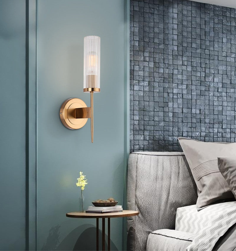 Palma | Bedside Wall Lamp made of Brass, Gold / Copper