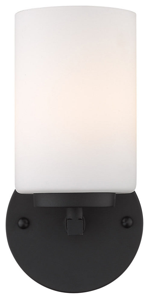 Golden Lighting 2243-BA1 Manhattan 9" Tall Bathroom Sconce - Matte Black