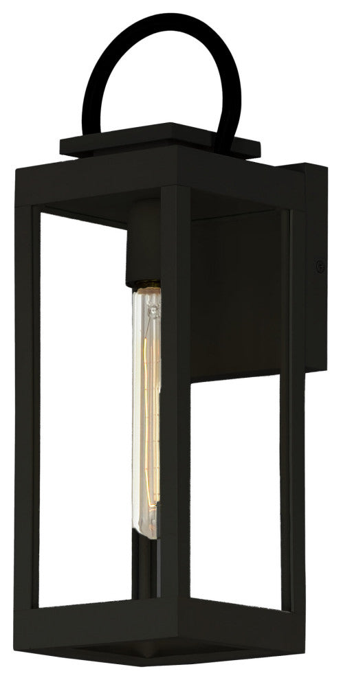 Maxim 40314CL Nassau Vivex 16" Tall Outdoor Wall Sconce - Black