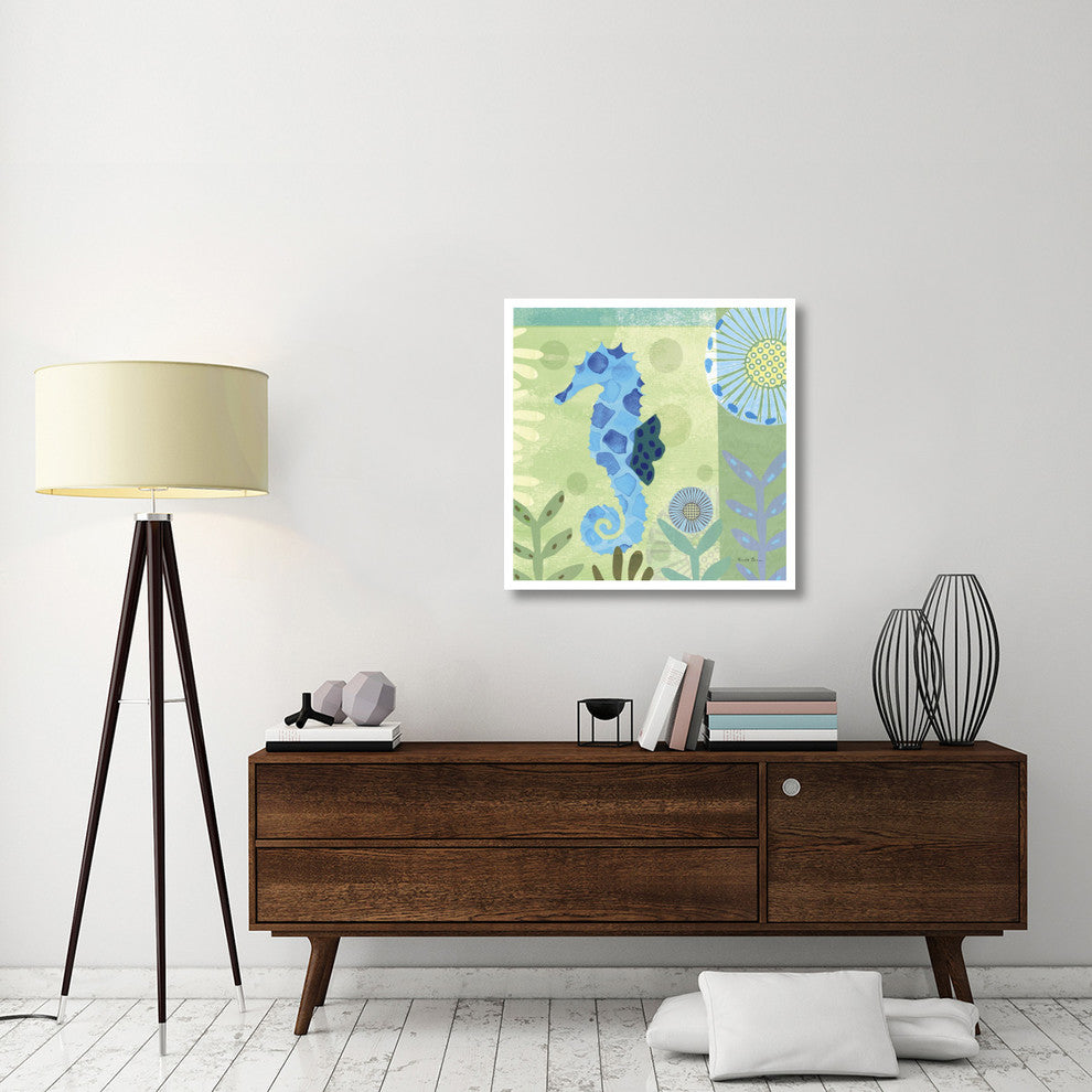 "Underwater World III" Digital Paper Print by Farida Zaman, 32"x32"