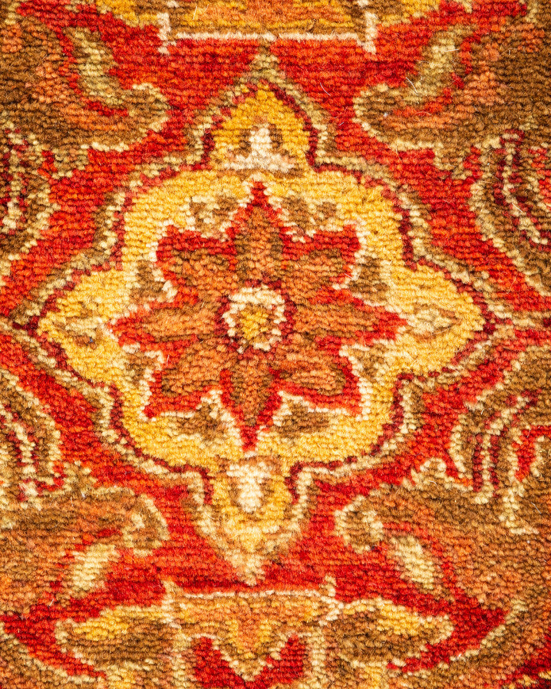 Mogul, One-of-a-Kind Hand-Knotted Area Rug Orange, 2' 7" x 7' 10"