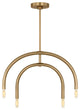 Visual Comfort Hadden 4-Light Indoor Chandelier, Satin Brass Gold