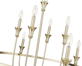 8 Light 33.5 in. Modern Gold Chandelier