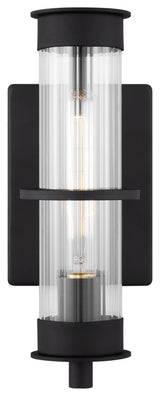 Alcona 1-Light Outdoor Wall Lantern, Black