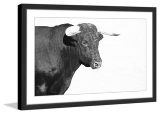 "Horned Beast" Framed Painting Print, 18x12