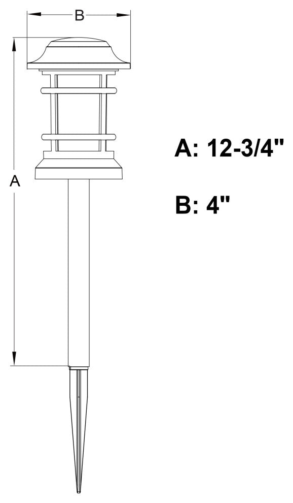 Westmont Low-Voltage Black Outdoor Landscape Path Light LED Clear Glass