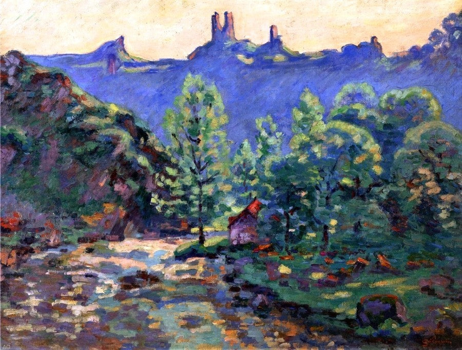 Armand Guillaumin The Moulin Brigand Ruins of Chateau de Crozant Wall Decal