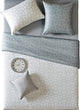 Reversible Modern White And Gray Duvet Cover Set, Queen