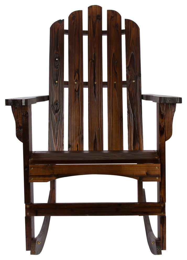 Marina Porch Rocker, Burnt Brown