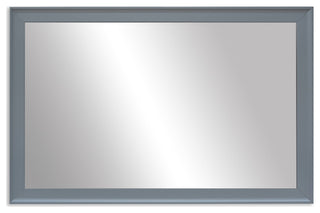 Morgan Framed Wall Mirror, Light Grey, 28"x36"